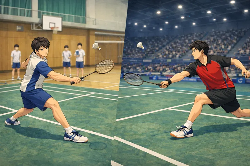 日本のバドミントン普及と強化の図｜学校から国際大会へ