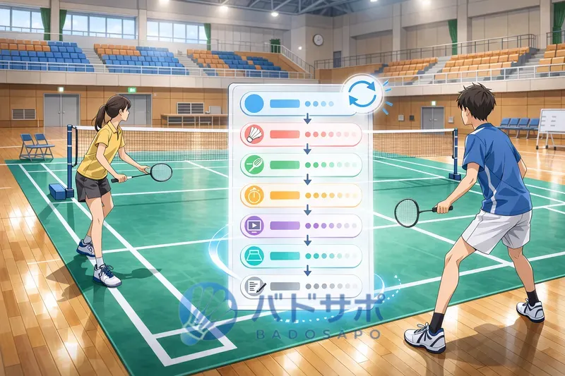 バドミントン ルール変更の年表一覧を示すタイムライン図解(主要改定)
