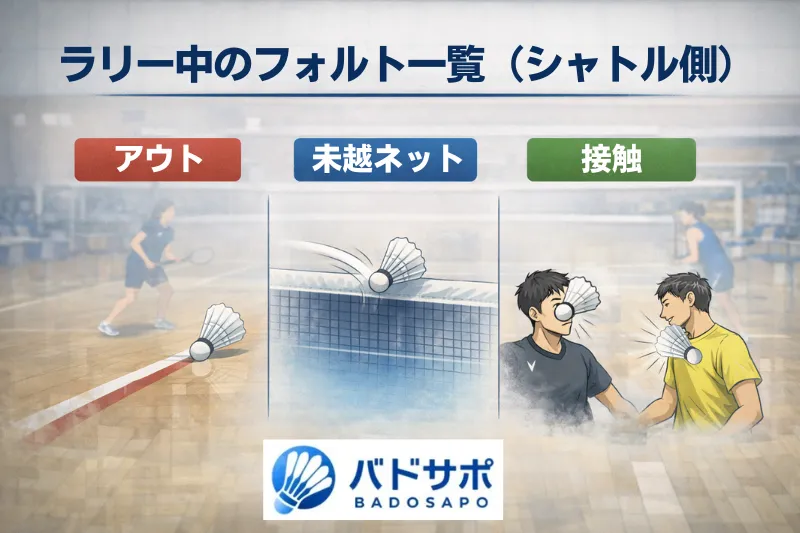 サーブフォルトは足・高さ・動作の3つから押さえるのが基本です