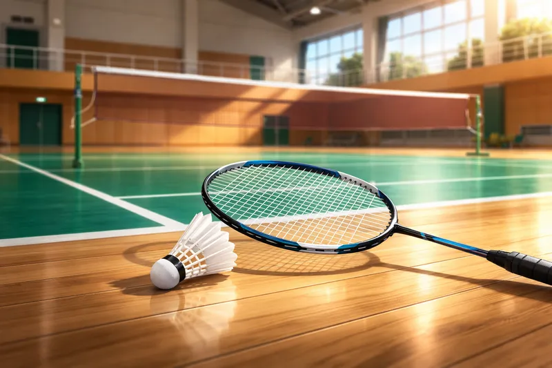 まとめ｜ホールディング（保持・投げ）の要点を示すアイキャッチ（ラケットとシャトル）