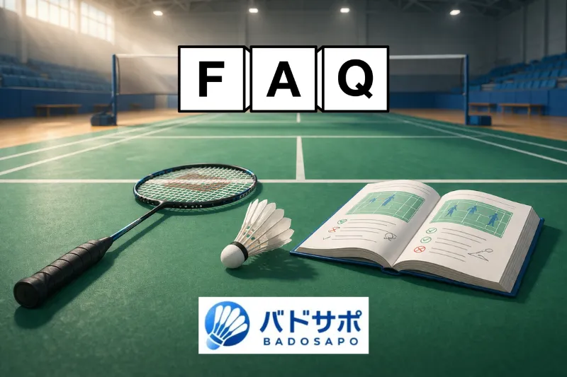 バドミントンのレットFAQ｜よくある疑問を解説するイメージ